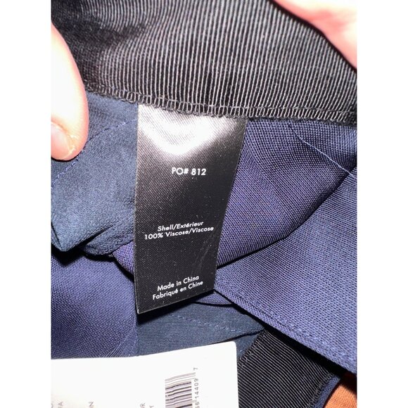 Elizabeth And James Harmon Wide-Leg Navy Pants Size 0 Womens Elegant Trousers - Picture 6 of 7